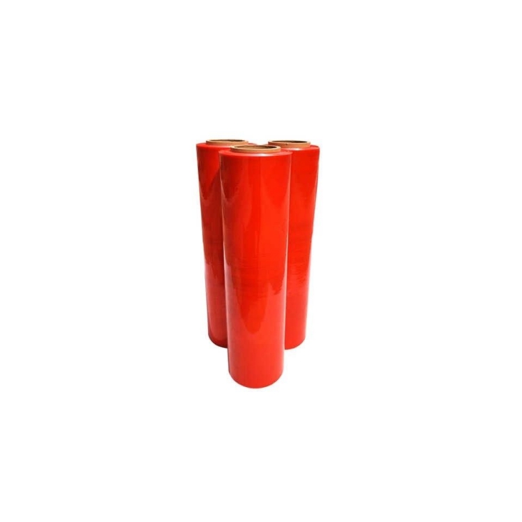 Red stretch film